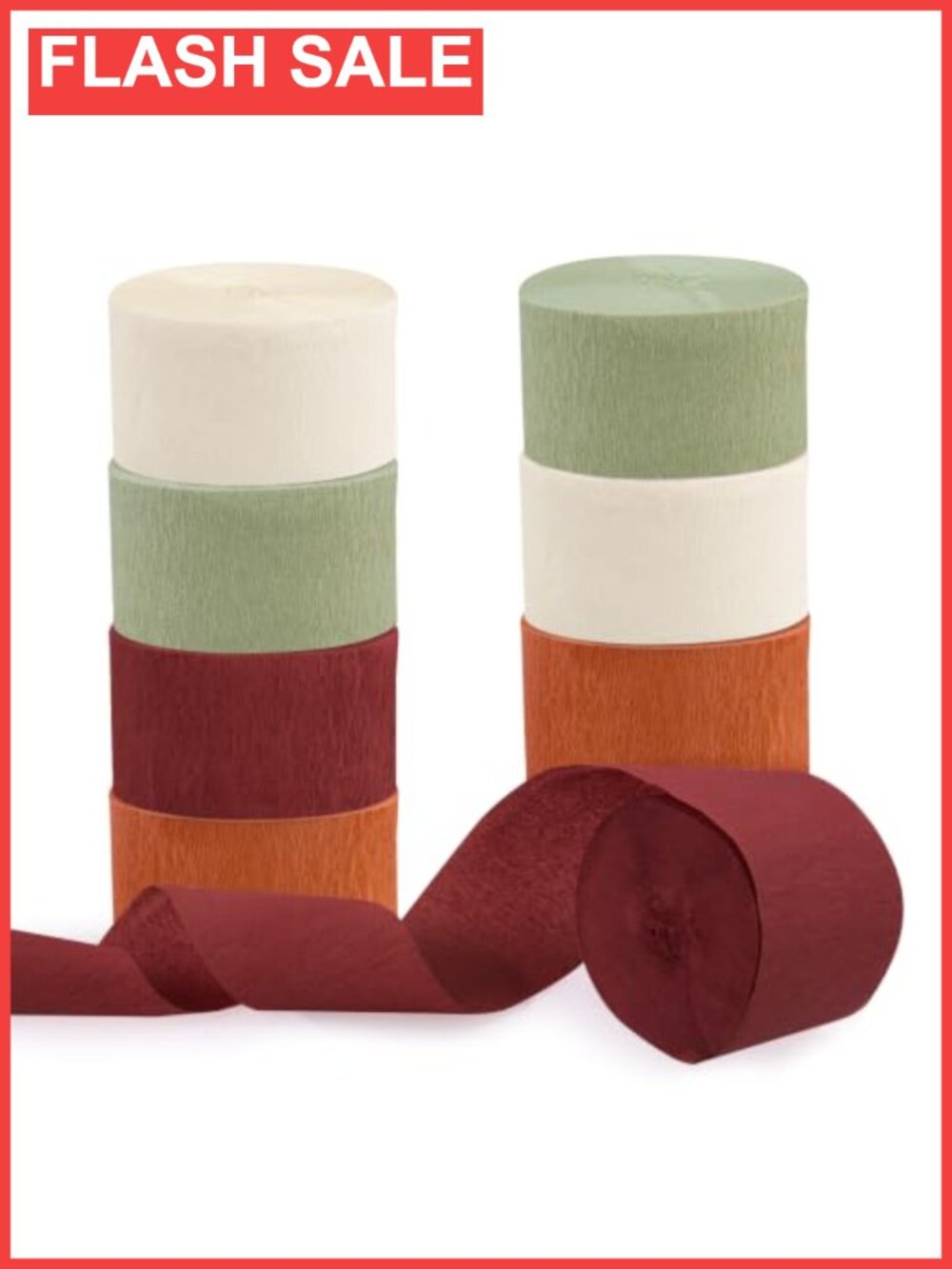 Crepe Paper Streamers 8 Rolls Party Decorations Fall Thanksgiving Wedding